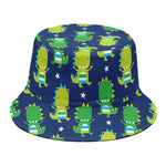 Cute Dino T-Rex Pattern Print Bucket Hat