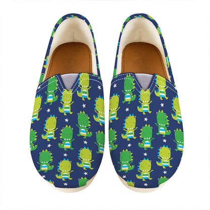 Cute Dino T-Rex Pattern Print Casual Shoes