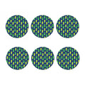 Cute Dino T-Rex Pattern Print Coaster Set