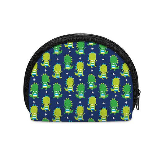 Cute Dino T-Rex Pattern Print Coin Purse