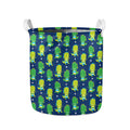 Cute Dino T-Rex Pattern Print Collapsible Laundry Basket
