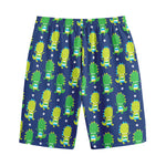 Cute Dino T-Rex Pattern Print Cotton Shorts