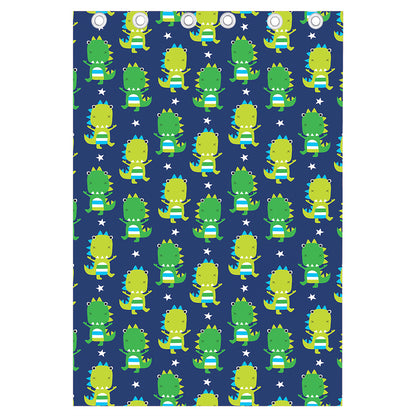 Cute Dino T-Rex Pattern Print Curtain