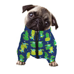 Cute Dino T-Rex Pattern Print Dog Zip Up Jacket