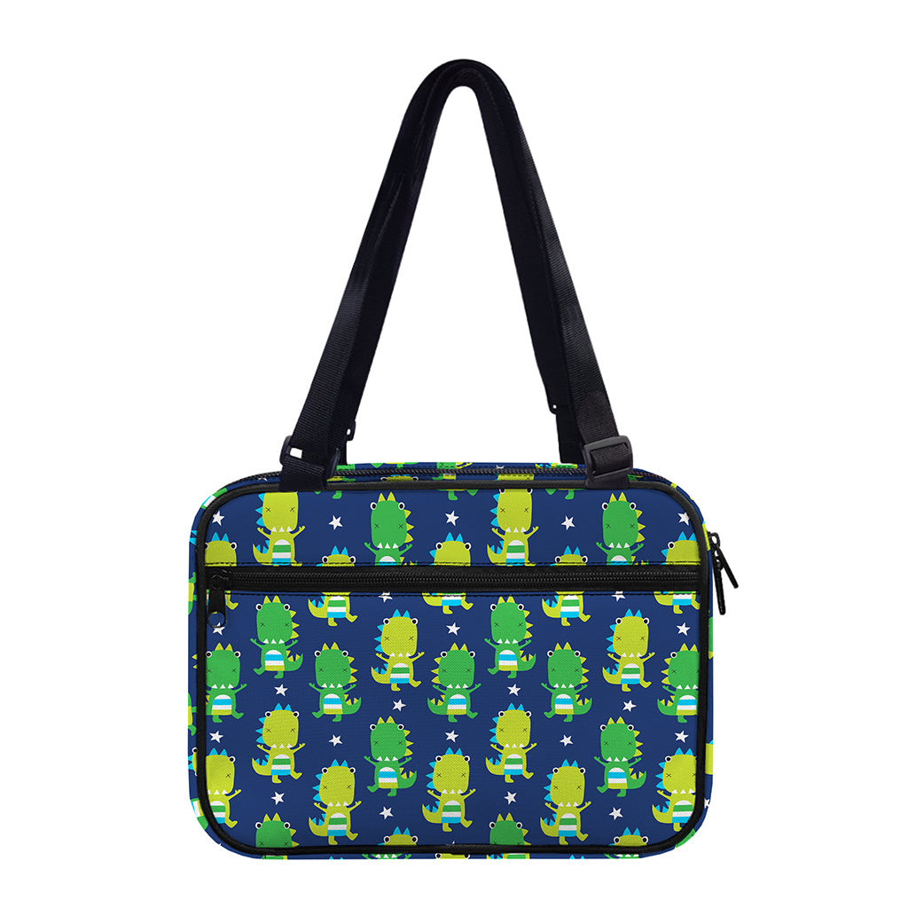 Cute Dino T-Rex Pattern Print Double Strap Bible Bag