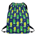 Cute Dino T-Rex Pattern Print Drawstring Backpack