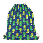 Cute Dino T-Rex Pattern Print Drawstring Bag