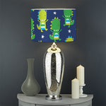 Cute Dino T-Rex Pattern Print Drum Lamp Shade