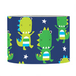 Cute Dino T-Rex Pattern Print Drum Lamp Shade