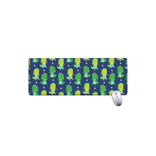 Cute Dino T-Rex Pattern Print Extended Mouse Pad