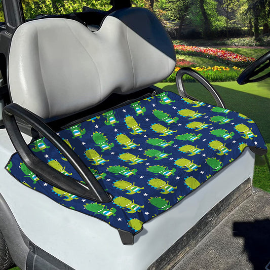 Cute Dino T-Rex Pattern Print Golf Cart Seat Cover