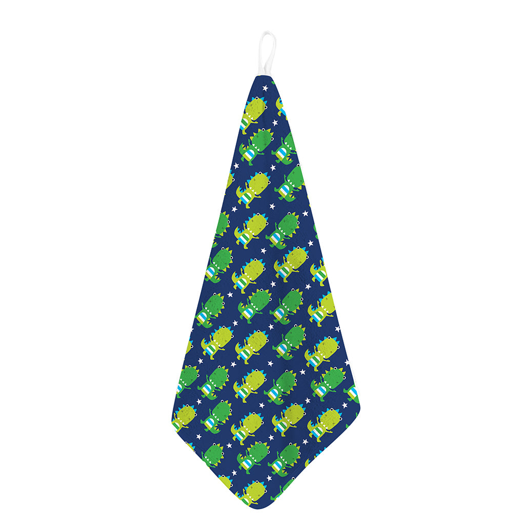 Cute Dino T-Rex Pattern Print Hand Towel