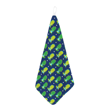 Cute Dino T-Rex Pattern Print Hand Towel