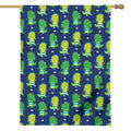 Cute Dino T-Rex Pattern Print House Flag
