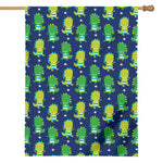 Cute Dino T-Rex Pattern Print House Flag