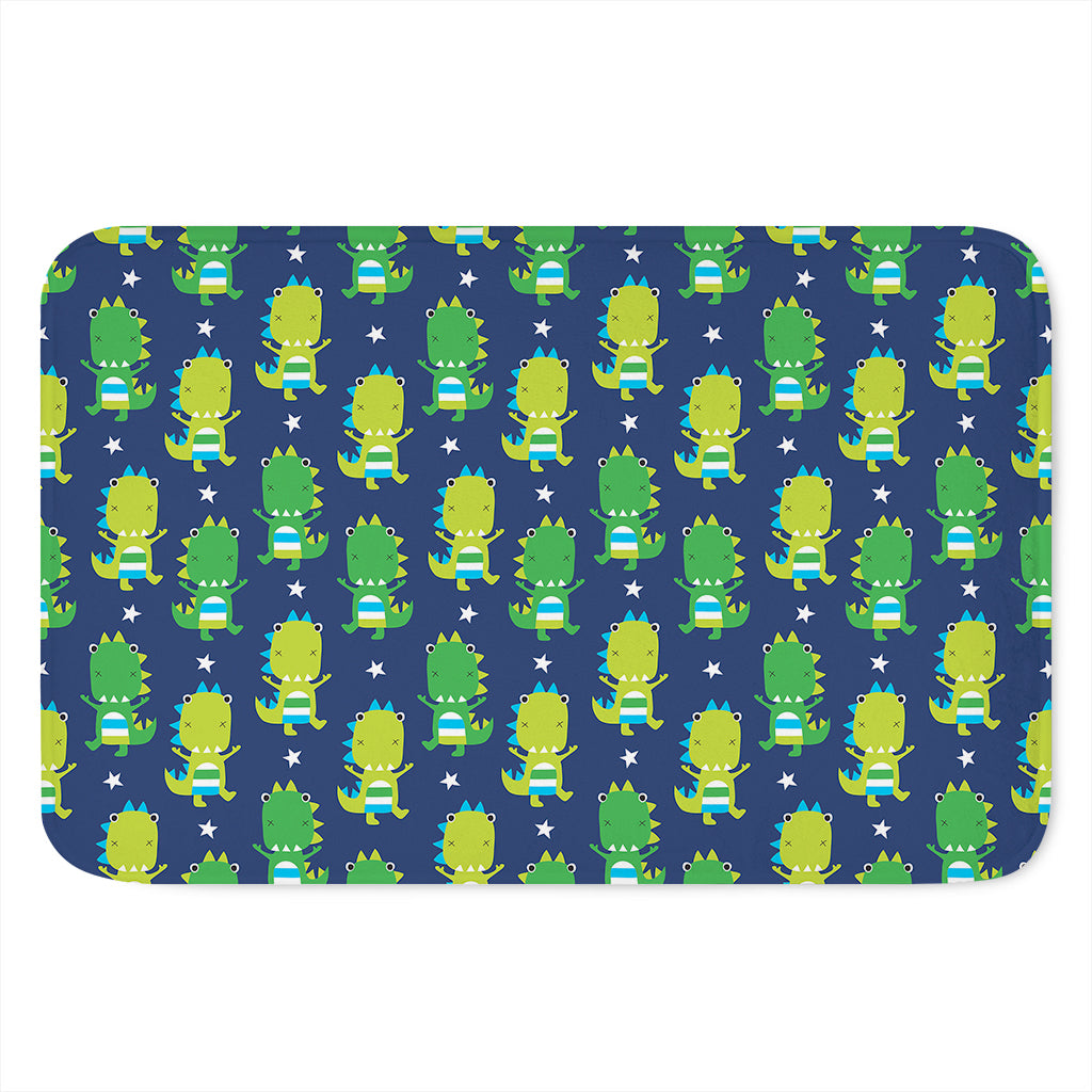 Cute Dino T-Rex Pattern Print Indoor Door Mat