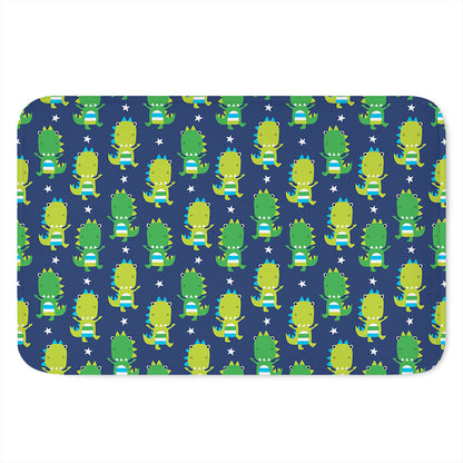 Cute Dino T-Rex Pattern Print Indoor Door Mat