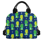 Cute Dino T-Rex Pattern Print Insulated Lunch Bag