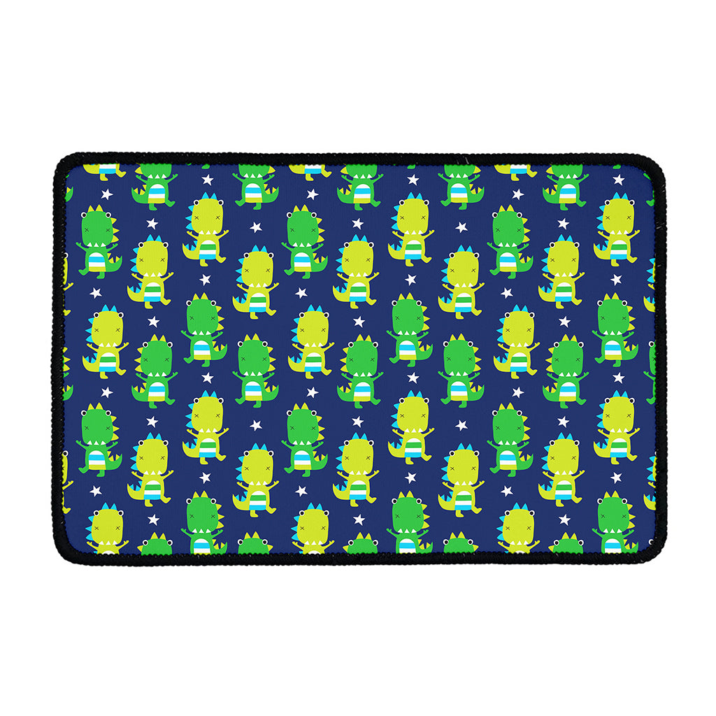 Cute Dino T-Rex Pattern Print Kitchen Mat