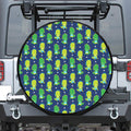 Cute Dino T-Rex Pattern Print Leather Spare Tire Cover