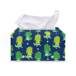 Cute Dino T-Rex Pattern Print Leather Tissue Box Cover