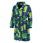 Cute Dino T-Rex Pattern Print Men's Bathrobe