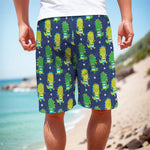 Cute Dino T-Rex Pattern Print Men's Cargo Shorts