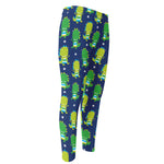 Cute Dino T-Rex Pattern Print Men's Compression Pants