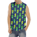 Cute Dino T-Rex Pattern Print Men's Fitness Tank Top