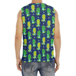 Cute Dino T-Rex Pattern Print Men's Fitness Tank Top
