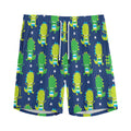 Cute Dino T-Rex Pattern Print Men's Athletic Shorts