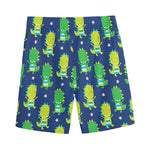 Cute Dino T-Rex Pattern Print Men's Sports Shorts
