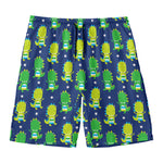 Cute Dino T-Rex Pattern Print Men's Swim Trunks