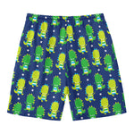 Cute Dino T-Rex Pattern Print Men's Swim Trunks