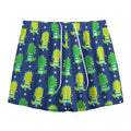 Cute Dino T-Rex Pattern Print Mesh Shorts