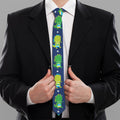 Cute Dino T-Rex Pattern Print Necktie