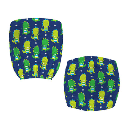 Cute Dino T-Rex Pattern Print Office Chair Cover