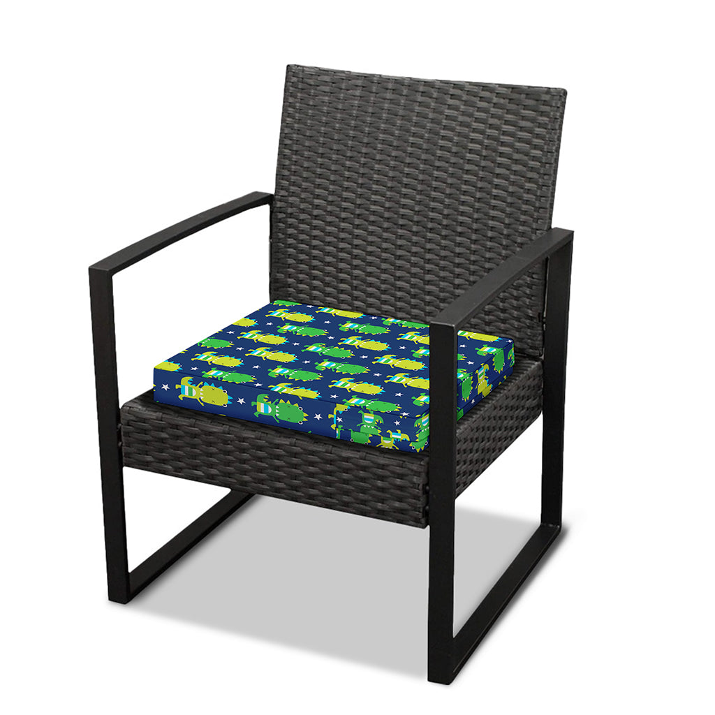 Cute Dino T-Rex Pattern Print Outdoor Seat Cushion Cover