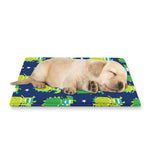 Cute Dino T-Rex Pattern Print Pet Cooling Mat Cover