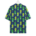 Cute Dino T-Rex Pattern Print Rayon Hawaiian Shirt
