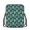 Cute Dino T-Rex Pattern Print Rectangular Crossbody Bag
