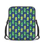 Cute Dino T-Rex Pattern Print Rectangular Crossbody Bag