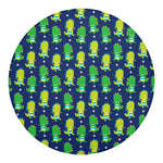 Cute Dino T-Rex Pattern Print Round Blanket