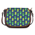Cute Dino T-Rex Pattern Print Saddle Bag