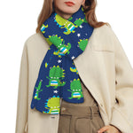 Cute Dino T-Rex Pattern Print Scarf