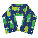 Cute Dino T-Rex Pattern Print Scarf
