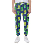 Cute Dino T-Rex Pattern Print Scuba Joggers
