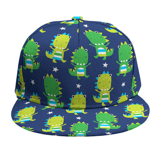 Cute Dino T-Rex Pattern Print Snapback Cap