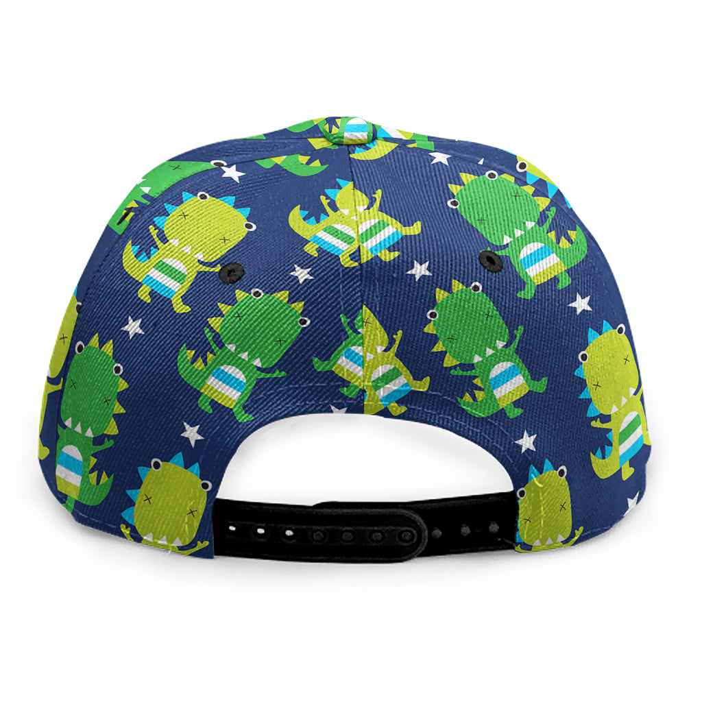 Cute Dino T-Rex Pattern Print Snapback Cap