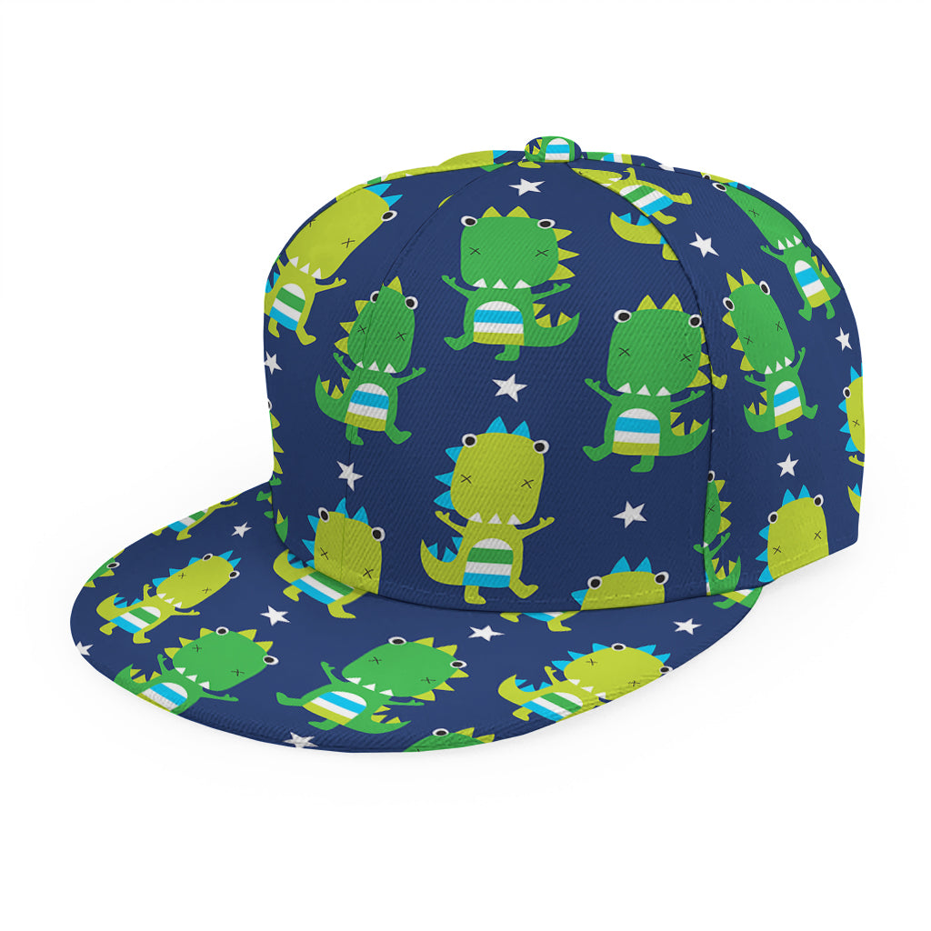 Cute Dino T-Rex Pattern Print Snapback Cap